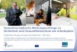 Gesamteuropäische Meinungsumfrage zu Sicherheit und Gesundheitsschutz am Arbeitsplatz Ergebnisse für ganz Europa und Österreich - Mai 2013 Repräsentative