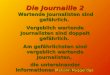 Die Journaille 2 Wartende Journalisten sind gefährlich. Vergeblich wartende Journalisten sind doppelt gefährlich. Am gefährlichsten sind vergeblich wartende