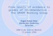 1 From levels of evidence to grades of recommendation – The GRADE Working Group Yngve Falck-Ytter Deutsches Cochrane Zentrum EBM in der Inneren Medizin