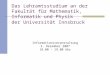 Das Lehramtsstudium an der Fakultät für Mathematik, Informatik und Physik der Universität Innsbruck Informationsveranstaltung 3. Dezember 2007 18.00 –