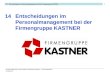 Lindner/Tötterström: Case Studies: Wirtschaft verstehen – Zukunft gestalten verlaghpt.at 1 Entscheidungen im Personalmanagement bei der Firmengruppe KASTNER