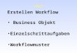 Inhalt Erstellen Workflow Business Objekt Einzelschrittaufgaben Workflowmuster