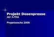 Projekt Dosenpresse der 3.FMA Projektwoche 2006. Projektteam Projektbetreuer: Projektbetreuer: Prof. Peter Proksch Projektteilnehmer: Projektteilnehmer: