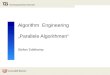 Algorithm Engineering Parallele Algorithmen Stefan Edelkamp