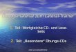 EMail: service@mediTECH.de 1. Teil: Wortgleiche CD- und Lese-Sets 2. Teil: Besondere Übungs-CDs