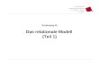 WS 2012/13 Datenbanksysteme Fr 15:15 – 16:45 R 2.007 Vorlesung #2 Das relationale Modell (Teil 1)