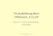 TA Ausbildung Bern Mittwoch, 4.11.09 Forts. P. Levin: Erlaubnisse - Antreiber 1TA Ausbildung Bern, 4.11.09, P.Levin Forts.2