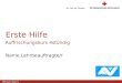 Www.roteskreuz.at Version April | 2011 Name Lehrbeauftragte/r Erste Hilfe Auffrischungskurs 4stündig