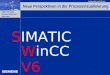 Automation and Drives SIMATIC HMI Human Machine Interface WinCC V6 Neue Perspektiven in der Prozessvisualisierung SIMATIC