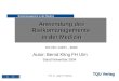 TQU Verlag Prof. Dr. Jürgen P. Bläsing Risikomanagment in der Medizin Anwendung des Risikomanagements in der Medizin EN ISO 14971 - 2000 Autor: Bernd
