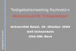 Testgebiete fischnetz+ Testgebietsmeeting fischnetz+ Wasserqualität Testgewässer Universität Basel, 29. Oktober 2004 Ueli Ochsenbein GSA-GBL Bern