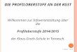 Willkommen zur Infoveranstaltung über die Profiloberstufe 2014/2015 der Klaus-Groth-Schule in Tornesch. D IE P ROFILOBERSTUFE AN DER KGST H.Meyer 2014