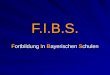 F.I.B.S. Fortbildung In Bayerischen Schulen. Fortbildung In Bayerischen Schulen - GLIEDERUNG Gliederung Aufgaben Multis Technische Voraussetzungen Allgemeines