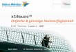 X10sure TM Einfache & günstige Hochverfügbarkeit R+M Techno Summit 2007 René Hübel IP Solution Marketing, Juli 2007