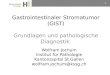 1 Wolfram Jochum Institut für Pathologie Kantonsspital St.Gallen wolfram.jochum@kssg.ch Gastrointestinaler Stromatumor (GIST) Grundlagen und pathologische