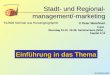 Stadt- und Regional- management/-marketing RSM02/01/01 © Peter Weichhart 612608 Seminar aus Humangeographie 3 Std. Dienstag 13.15 -15.45; Seminarraum (NIG),