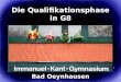 1 Die Qualifikationsphase in G8 Bad Oeynhausen. 2 Aufbau der Oberstufe 2 Abiturprüfung Jgst. 12 Qualifikationssphase 2 (Q2) Jgst. 11 Qualifikationssphase