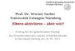 Eltern aktivieren – aber wie? Prof. Dr. Werner Sacher Universität Erlangen-Nürnberg Vortrag bei der gemeinsamen Sitzung des Kreiselternbeirates und der