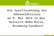 Seite 1 Die Sportlerehrung des Odenwaldkreises am 9. Mai 2014 in der Heinrich-Böhm-Halle, Breuberg/Sandbach