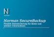 Norman SecureBackup Flexible Datensicherung für kleine und mittlere Unternehmen