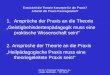 PD Dr. I.Thümmel "Verfahren, Konzepte, Methoden..." WS 06-07 Entwickelt die Theorie Konzepte für die Praxis? Arbeitet die Praxis theoriegeleitet? 1.Ansprüche