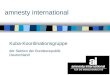 Amnesty international Kuba-Koordinationsgruppe der Sektion der Bundesrepublik Deutschland