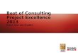 Best of Consulting Project Excellence 2013 Klient ¼ber das Projekt