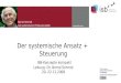 CC-by-Lizenz, Autor: Bernd Schmid für isb-w.euisb-w.eu Systemische Professionalität 2013  Der systemische Ansatz + Steuerung ISB-Konzepte kompakt