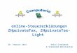 26. Februar 2014 Heinz Cronimund & Steueramt Wallisellen online-Steuererklärungen ZHprivateTax, ZHprivateTax-Light