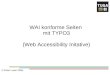 WAI konforme Seiten mit TYPO3 (Web Accessibility Initative) © Peter Luser 2005