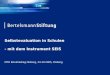 Selbstevaluation in Schulen - mit dem Instrument SEIS MTO Berufskolleg Olsberg, 24.10.2005, Olsberg
