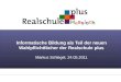 Informatische Bildung als Teil der neuen Wahlpflichtf¤cher der Realschule plus Markus Schlegel, 24.05.2011