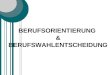 BERUFSORIENTIERUNG & BERUFSWAHLENTSCHEIDUNG. Zusammenarbeit mit … Mag. Bruno Kracher (WIBAG Burgenland) Mag. Tina Parits (WIBAG Burgenland) Petra Gregorits