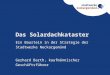 Das Solardachkataster Ein Baustein in der Strategie der Stadtwerke Neckargemünd Gerhard Barth, kaufmännischer Geschäftsführer