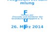 Mitgliederversammlun g Verein der Freunde und Förderer der Grundschule Köppern e. V. 26. März 2014 FuFFuF