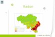 Radon. Strahlenexposition in Belgien Industrieller Ursprung 1% radon 32%