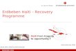 Internationale Hilfe Dezember 2011 Erdbeben Haiti – Recovery Programme ? Heike Welz /Martha Wirtenberger