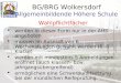 BG/BRG Wolkersdorf Allgemeinbildende Höhere Schule Wahlpflichtfächer werden in dieser Form nur in der AHS angeboten müssen im Ausmaß von 6 Wochenstunden