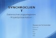 SYNCHROCLIENT Datensicherungsprogamm - Projektpräsentation - Susanne Schneider Firma XY Strasse Ort mail URL