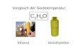 C2H6OC2H6O Vergleich der Siedetemperatur EthanolDimethylether