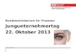 Wien, 22.10.2013 Bundesministerium für Finanzen Jungunternehmertag 22. Oktober 2013