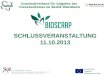 Gemeindeverband f ü r Aufgaben des Umweltschutzes im Bezirk Mistelbach EUROPEAN Regional Development Fonds S CHLUSSVERANSTALTUNG 11.10.2013