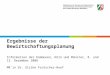 Ergebnisse der Bewirtschaftungsplanung MR´in Dr. Ulrike Frotscher-Hoof Information der Kommunen, Köln und Münster, 8. und 12. Dezember 2008