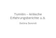 Turnitin – kritische Erfahrungsberichte u.ä. Bettina Berendt