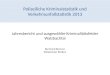 Polizeiliche Kriminalstatistik und Verkehrsunfallstatistik 2013 Jahresbericht und ausgewählte Kriminalitätsfelder Walzbachtal Bernhard Brenner Polizeirevier