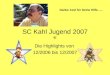 SC Kahl Jugend 2007 Die Highlights von 12/2006 bis 12/2007 Danke Axel für Deine Hilfe…