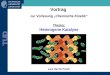 Vortrag zur Vorlesung „Chemische Kinetik“ Thema: Heterogene Katalyse Lars Henrik Peeck