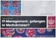 Noematica GmbH Michael Bischof IT-Management: gefangen in Mediokristan? Auszug aus e-Book "CIO gefangen in Mediokristan" November 2014