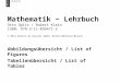 Mathematik ‒ Lehrbuch Otto Opitz / Robert Klein ISBN: 978-3-11-036471-2 © 2014 Walter de Gruyter GmbH, Berlin/Mu ̈ nchen/Boston Abbildungsübersicht / List