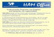1 HAM Office HAM Office Professionelles Programm zum Eingeben und Auswerten von Logbuchdaten HAM Office basiert auf den Erfahrungen jahrelanger Programmierung